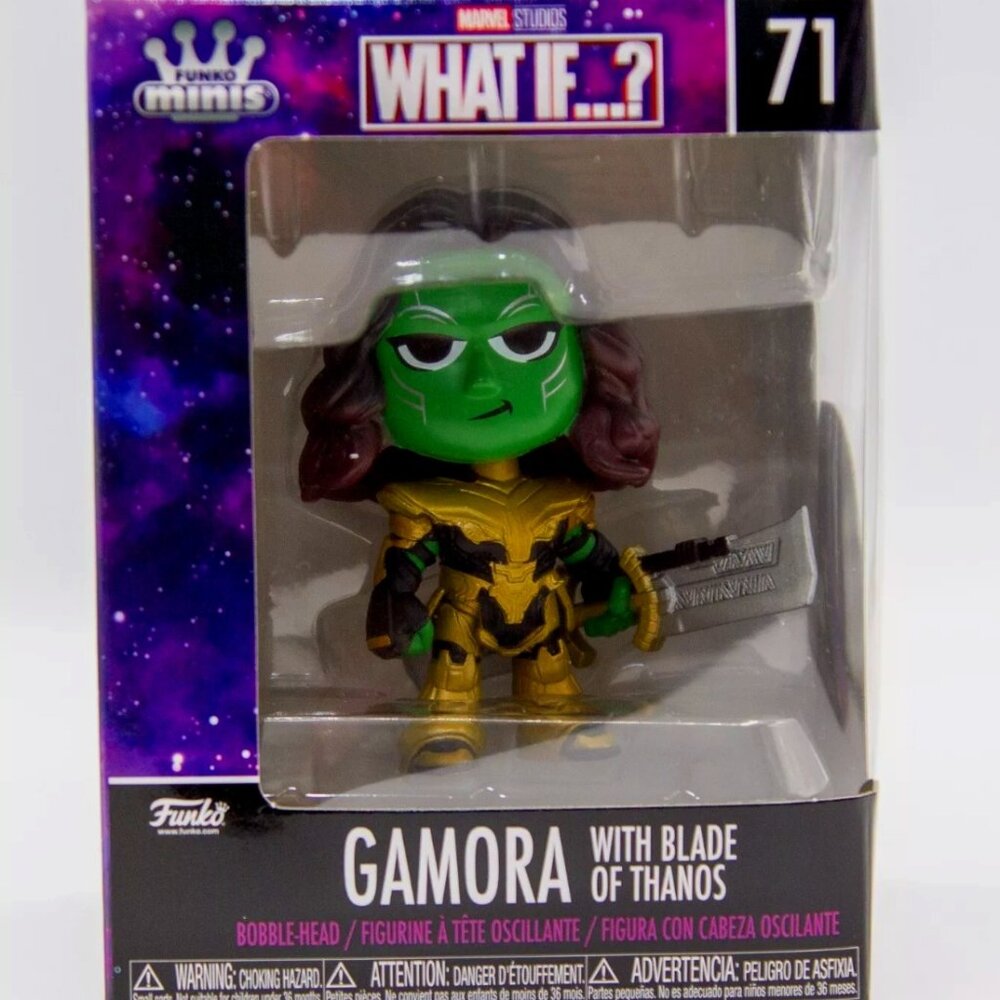 Gamora with Blade of Thanos Funko Minis Marvel Studios What If Figures (NIB)
